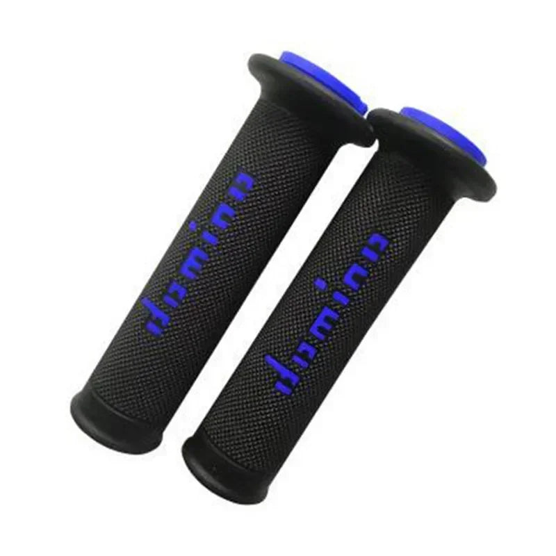 Universal Motorcycle Handlebar Domino Grips — Anti-Slip Rubber Gel (22mm & 24mm)