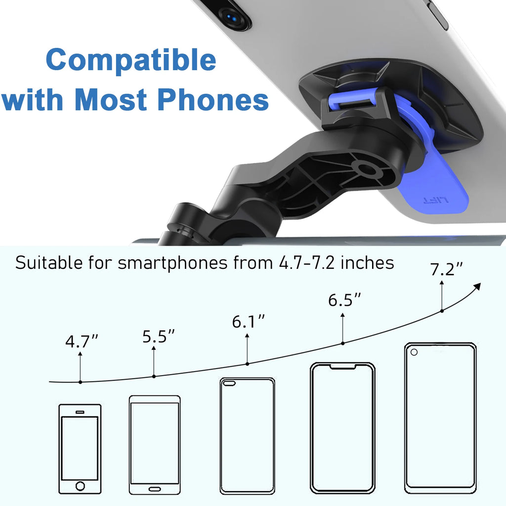 360° Motorcycle Phone Mount – Universal Handlebar Holder