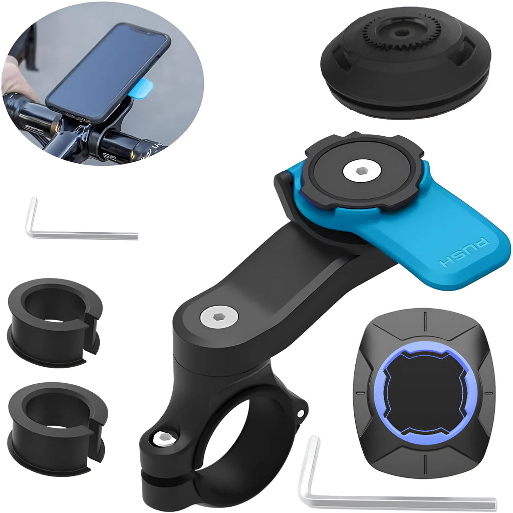 360° Motorcycle Phone Mount – Universal Handlebar Holder