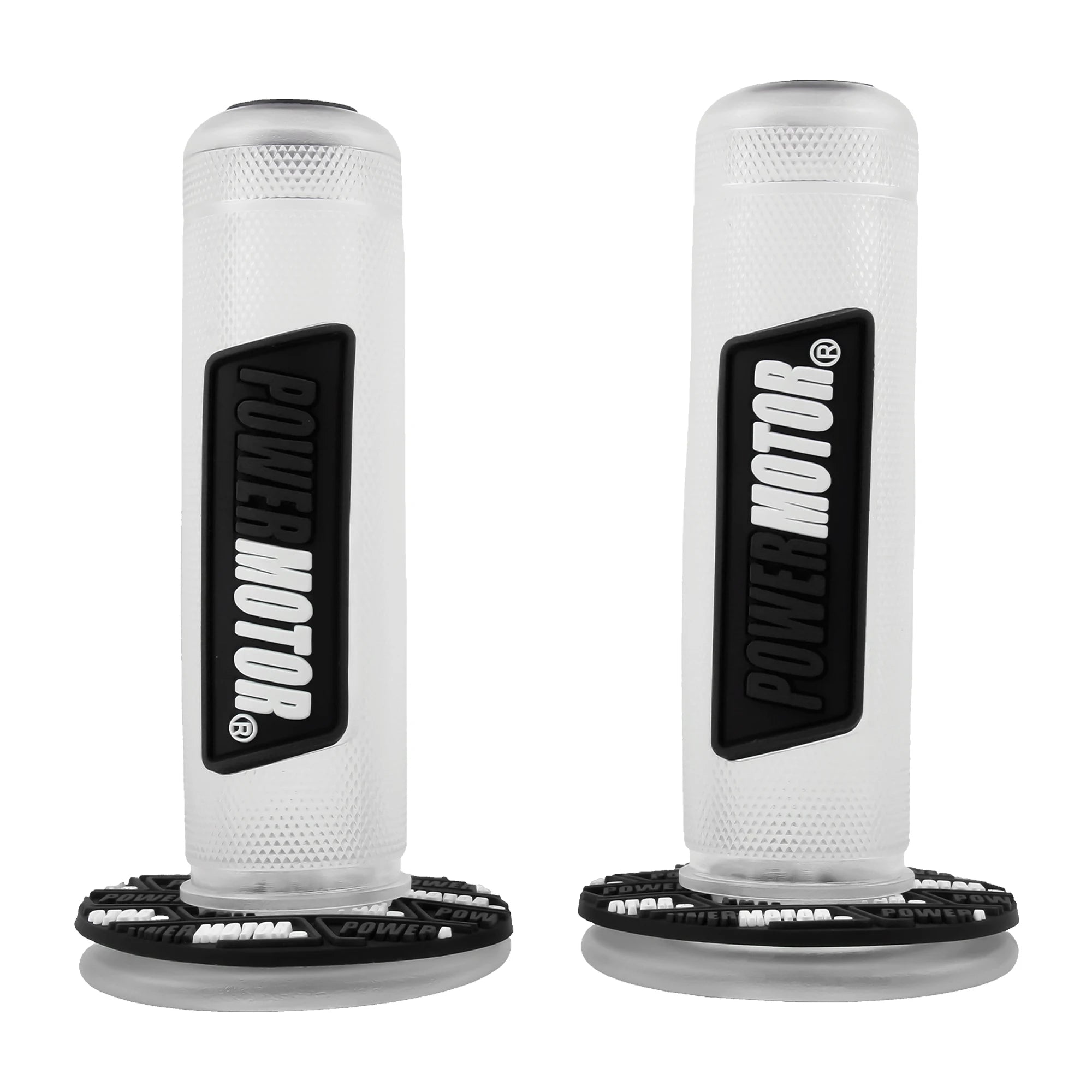 Motorcycle Handlebar Grips — Rubber Gel, Universal Fit (22mm & 24mm)
