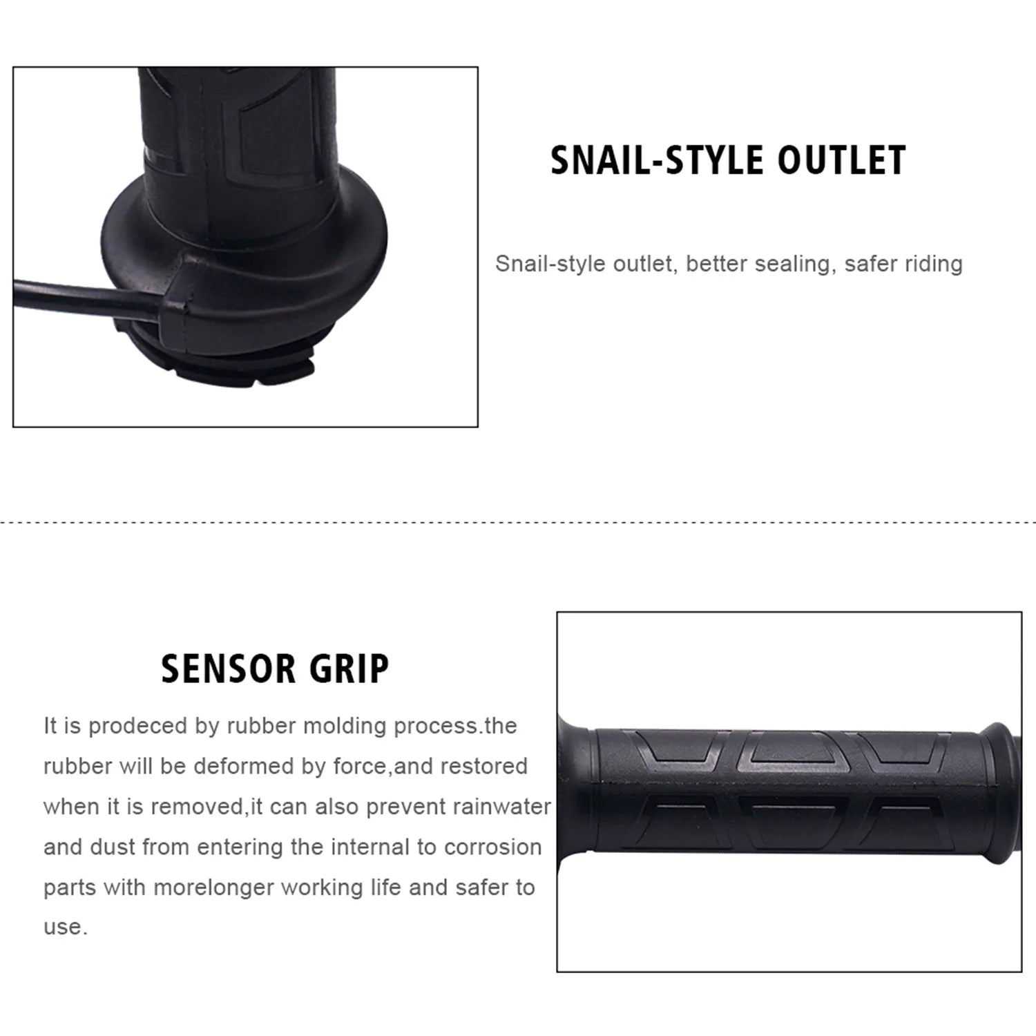 Heated Motorcycle Handlebar Grips 22mm – Universal with Adjustable Temperature
