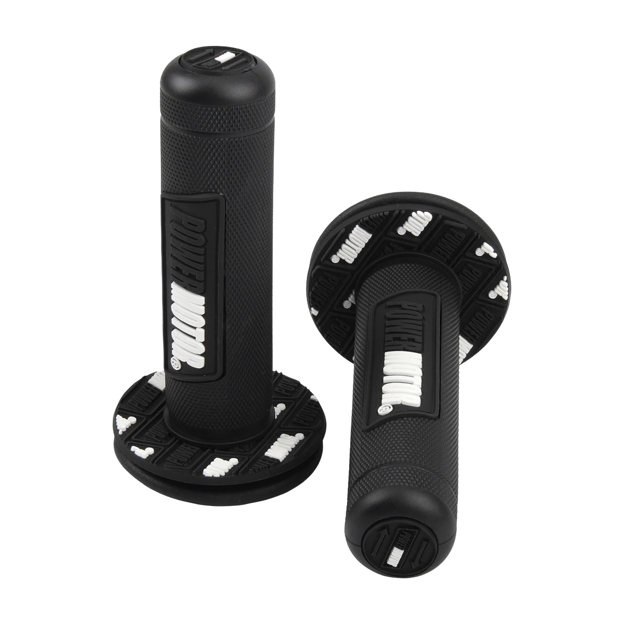 Motorcycle Handlebar Grips — Rubber Gel, Universal Fit (22mm & 24mm)