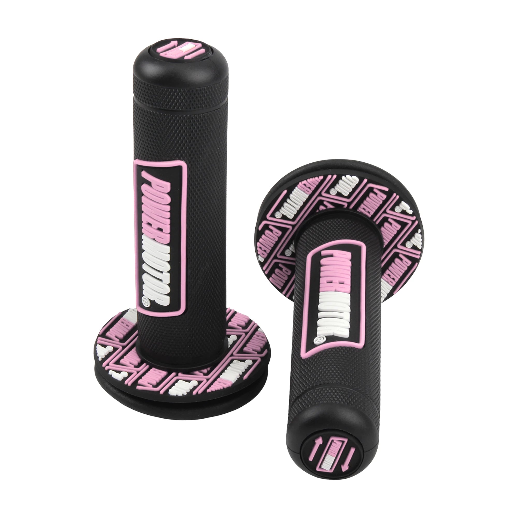 Motorcycle Handlebar Grips — Rubber Gel, Universal Fit (22mm & 24mm)