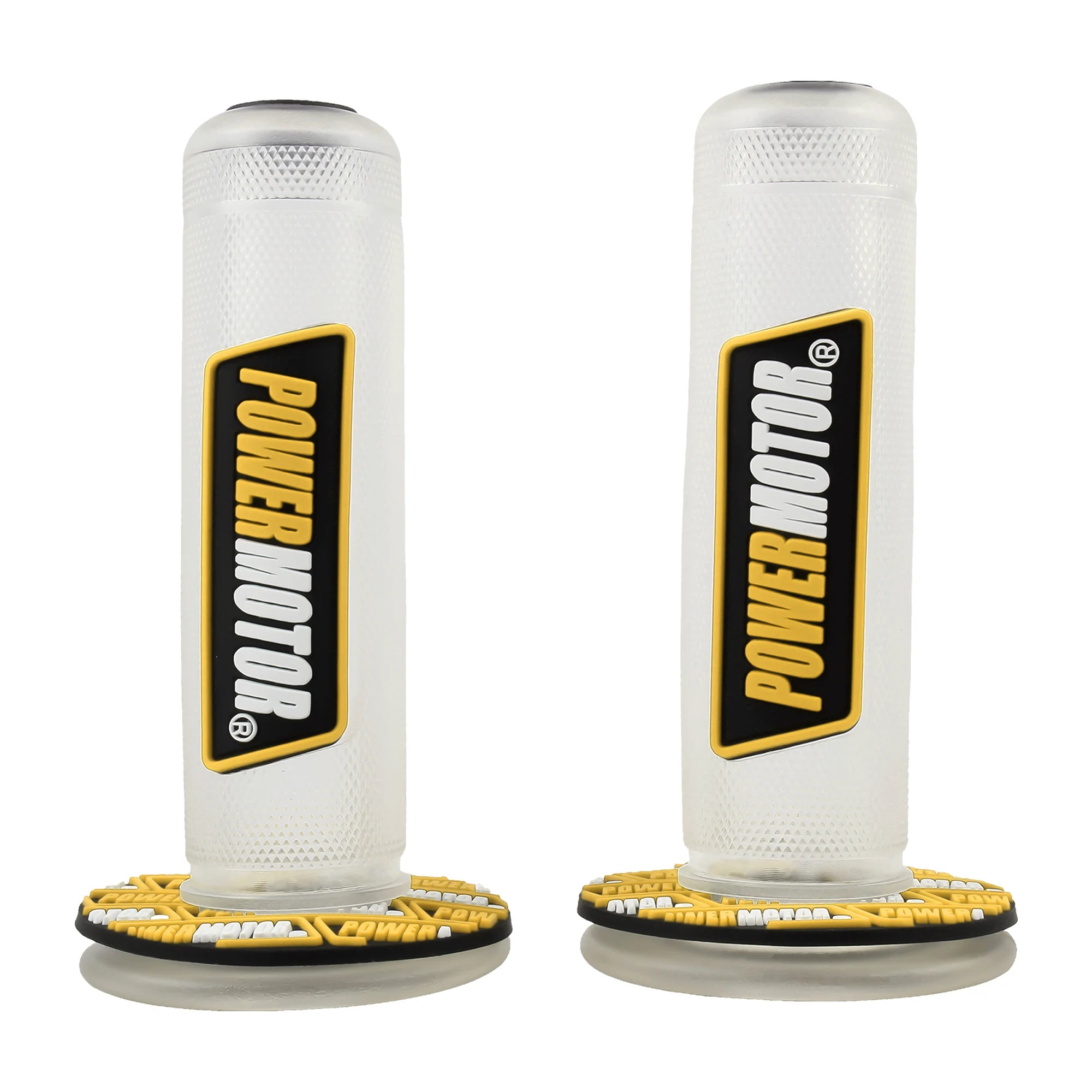 Motorcycle Handlebar Grips — Rubber Gel, Universal Fit (22mm & 24mm)