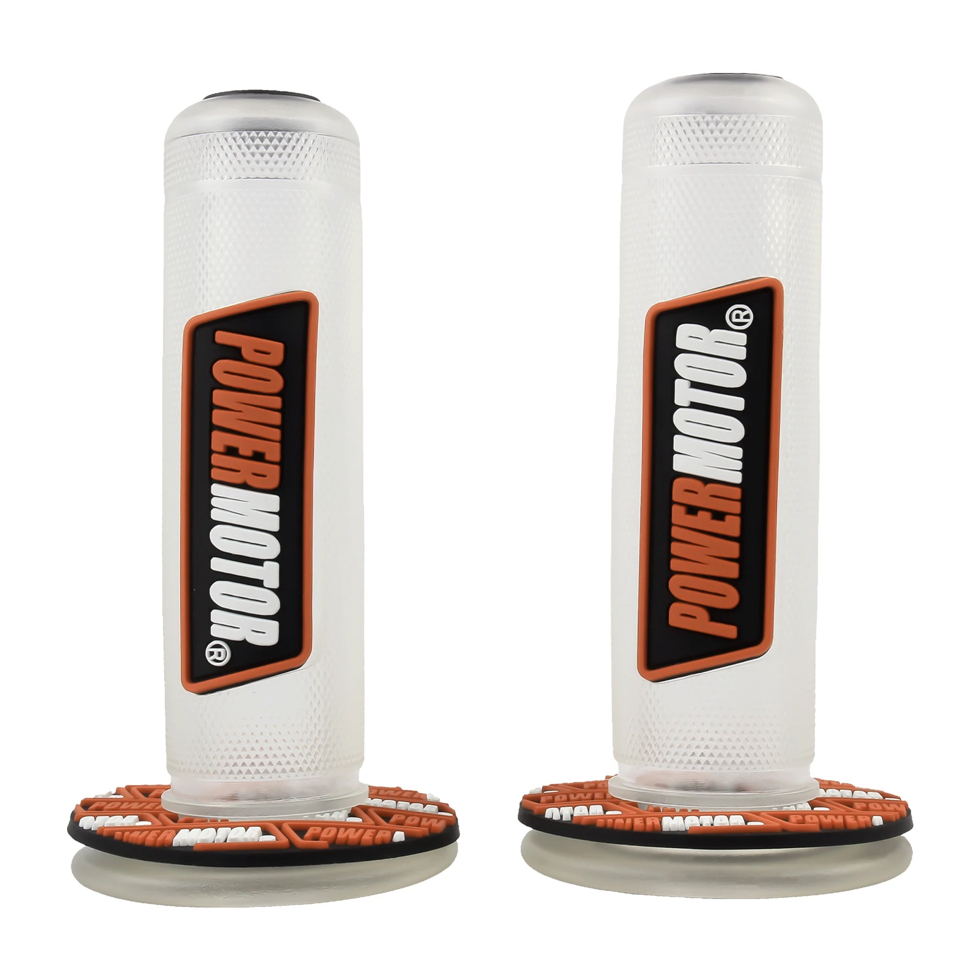 Motorcycle Handlebar Grips — Rubber Gel, Universal Fit (22mm & 24mm)