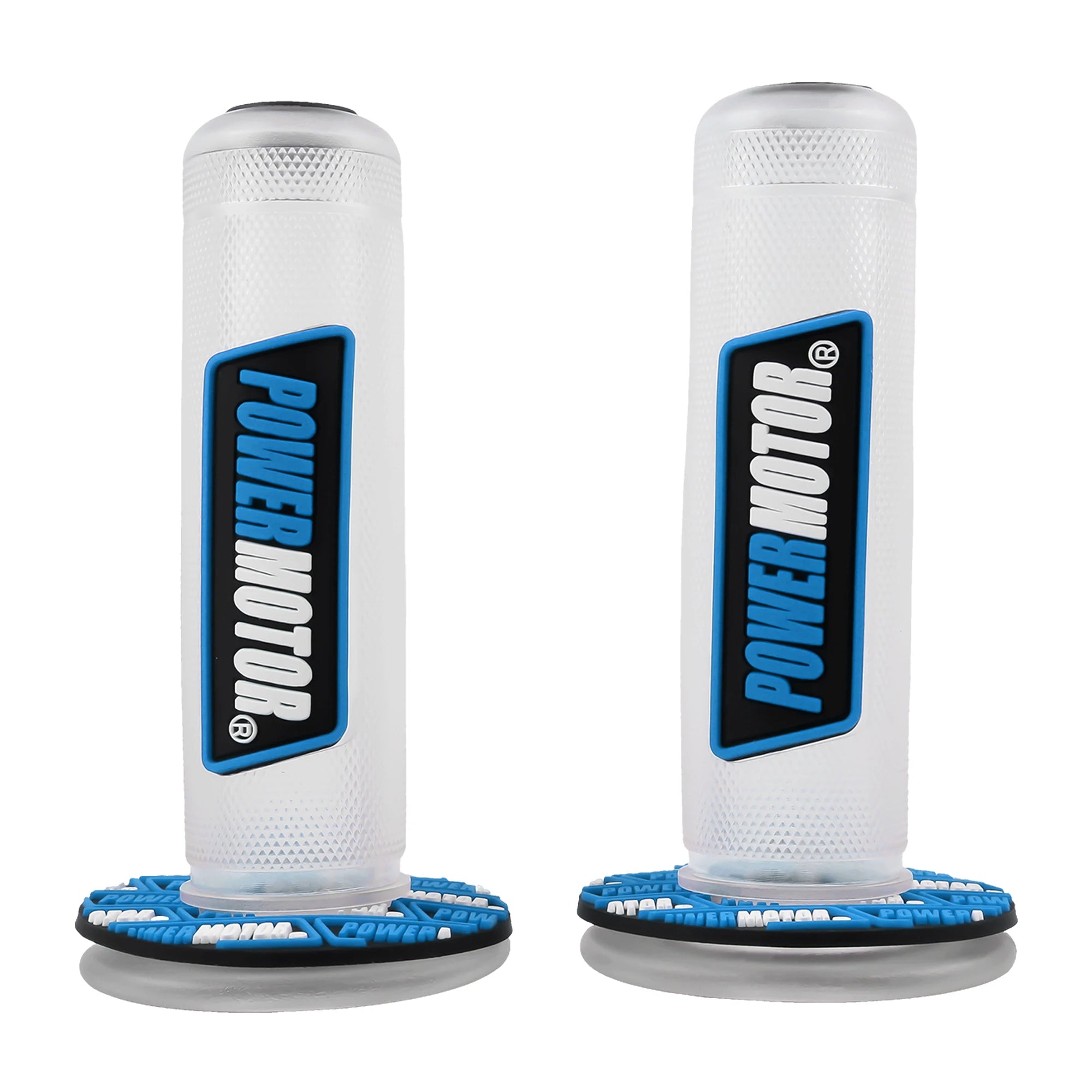 Motorcycle Handlebar Grips — Rubber Gel, Universal Fit (22mm & 24mm)