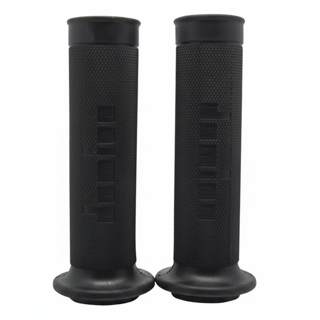 Black Motorcycle Grips - Clean